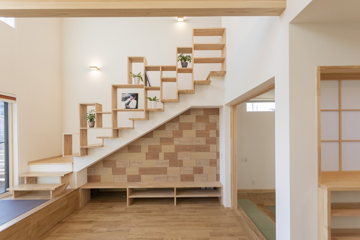 一歩 ゆるやかに上がる階段 ピース島根 島根県の新築住宅 住宅メーカー情報