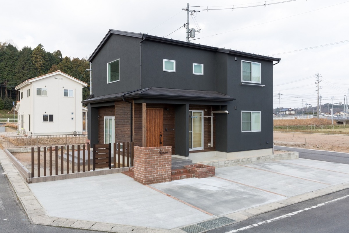 モダン住宅外観 シンプルモダンのお家 ピース島根 島根県の新築住宅 住宅メーカー情報